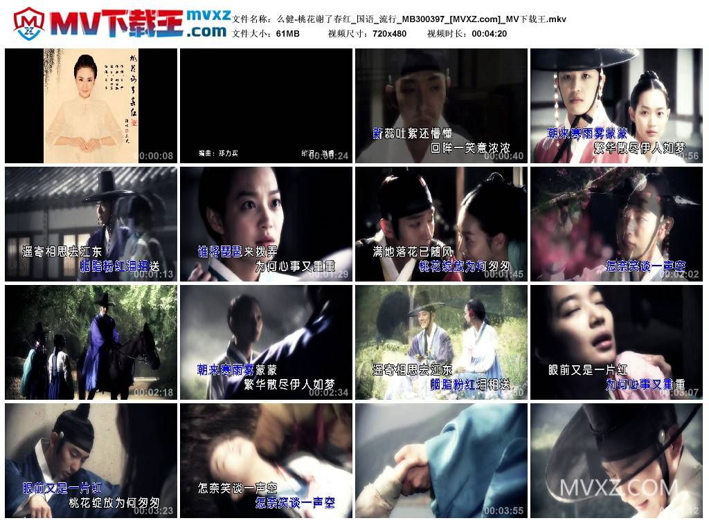么健-桃花谢了春红_国语_流行_MB300397